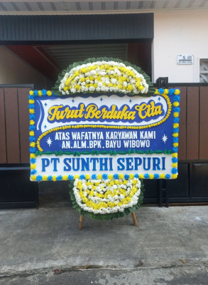 Papan Bunga Duka di Tanjung Telang